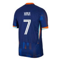 Holland Xavi Simons #7 Udebanetrøje EM 2024 Kortærmet